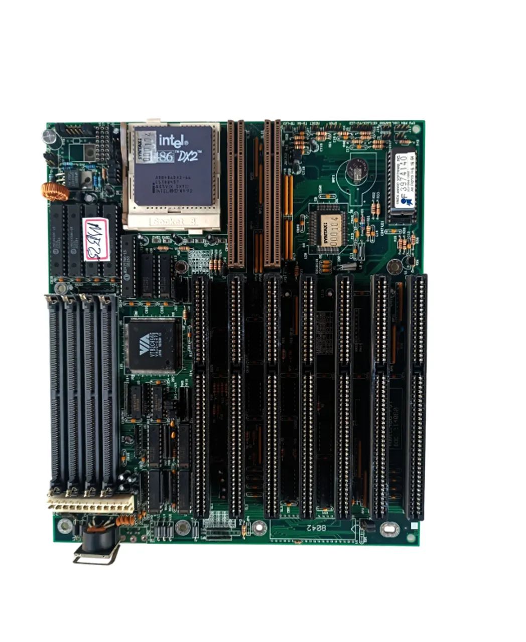 MOTHER BOARD PLACA MÃE 486 DX 2 66 COM PROCESSADOR NOVA MB 25