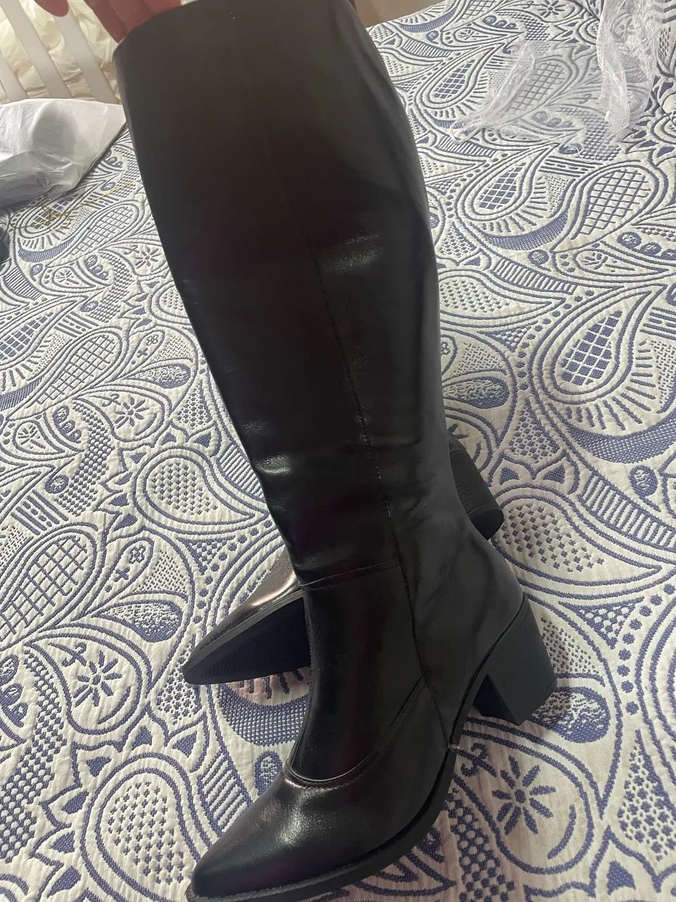 Bota cano alto couro  - Foto 5
