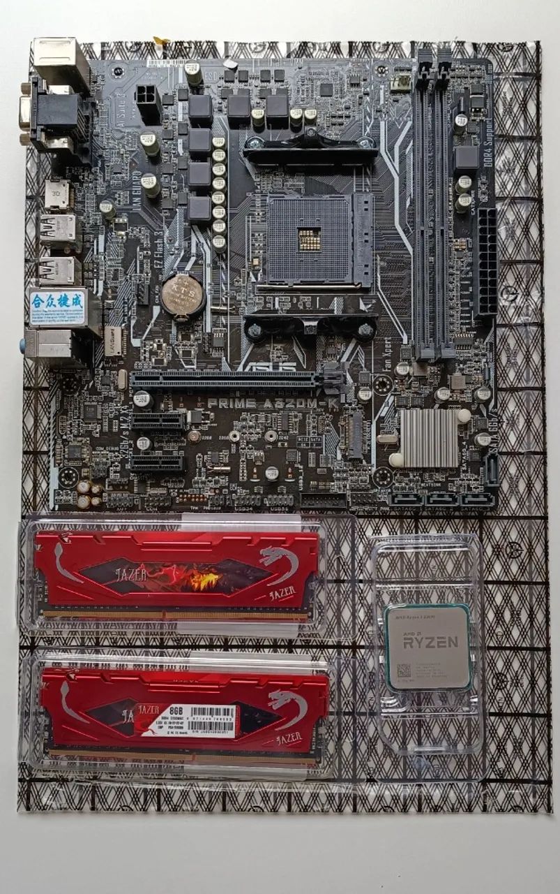 Kit Ryzen 2200g + Placa Mãe Asus + 16gb De Memoria + Cooler - Foto 2