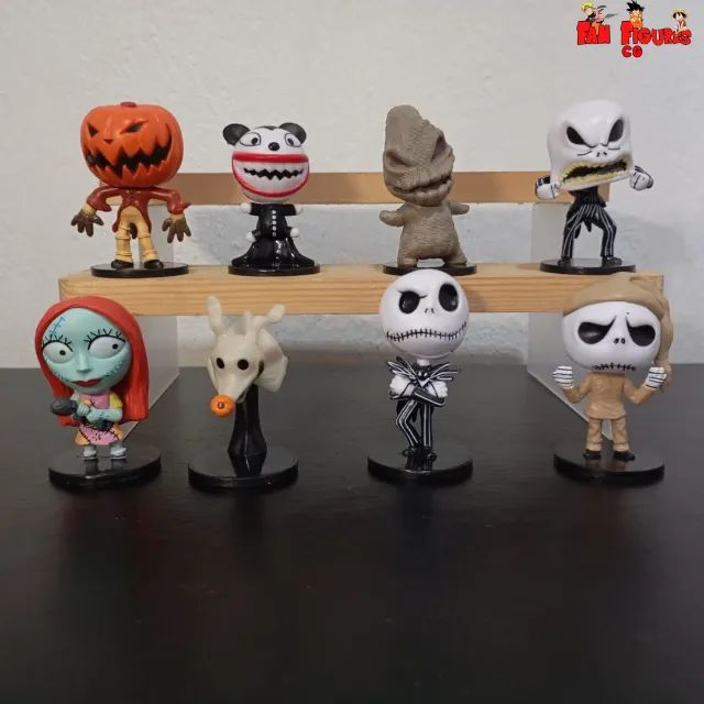 Miniaturas Jack Skellington Coleção Premium - Kit Com 8 Bonecos