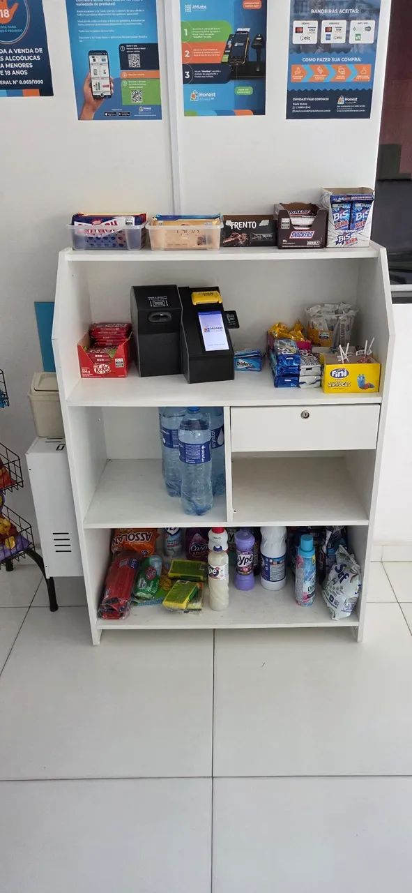 Balcão caixa para recepção