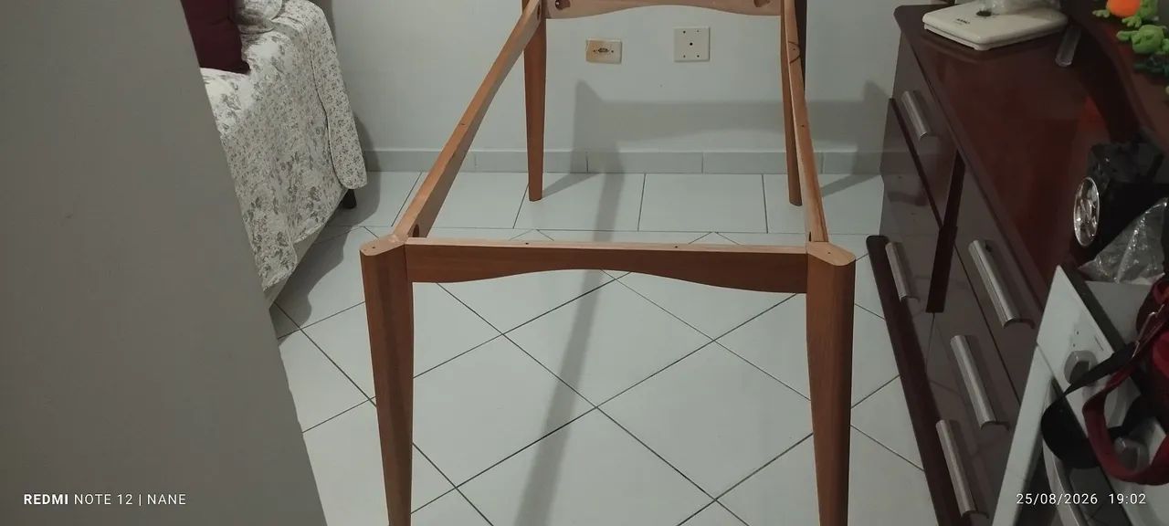 Base de mesa madeira maciça 160x90 mel.
