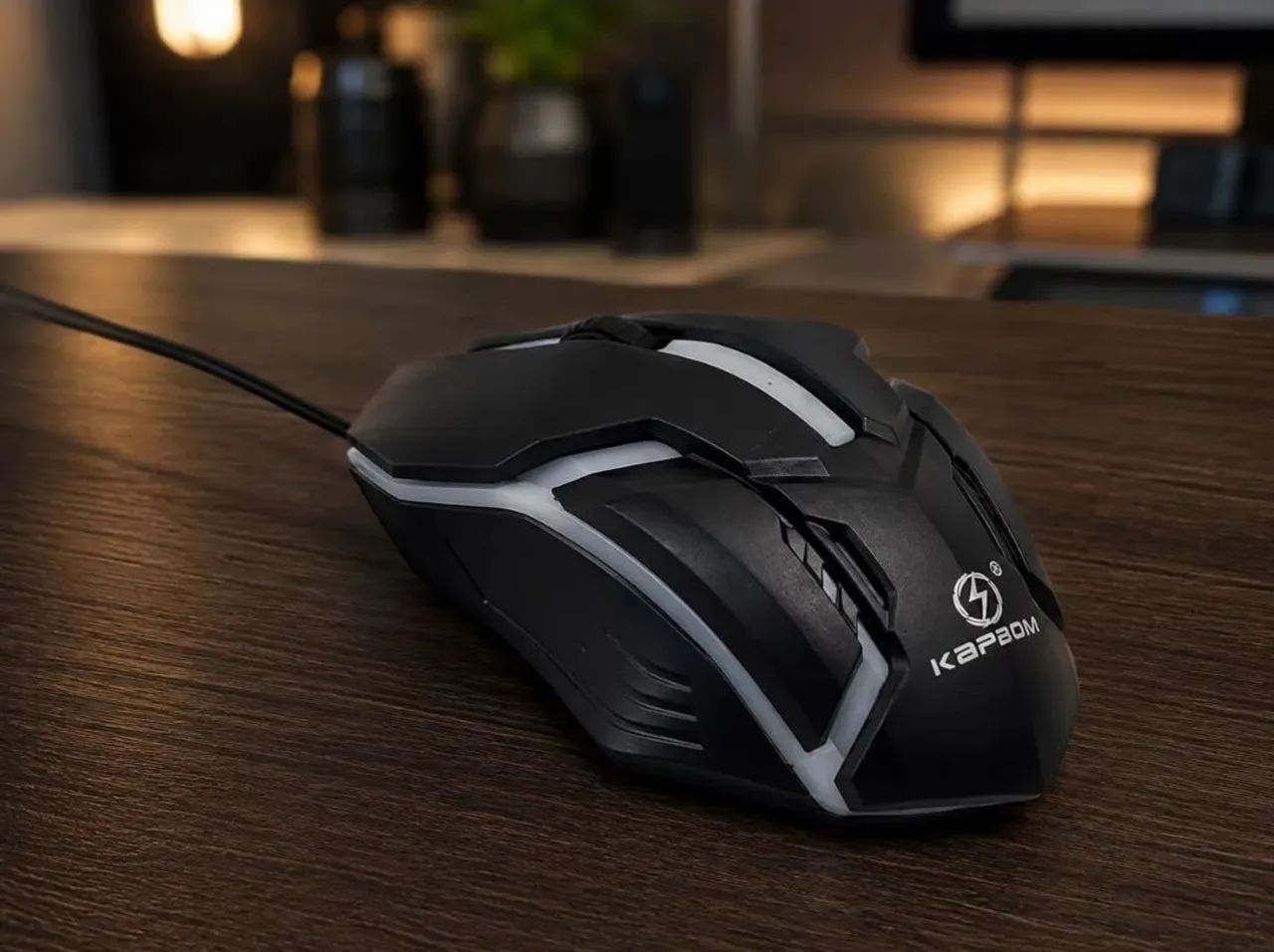 Mouse Óptico Gamer Átomo Cabo 1.5m C/ Luzes Led (Na Caixa) - Foto 2