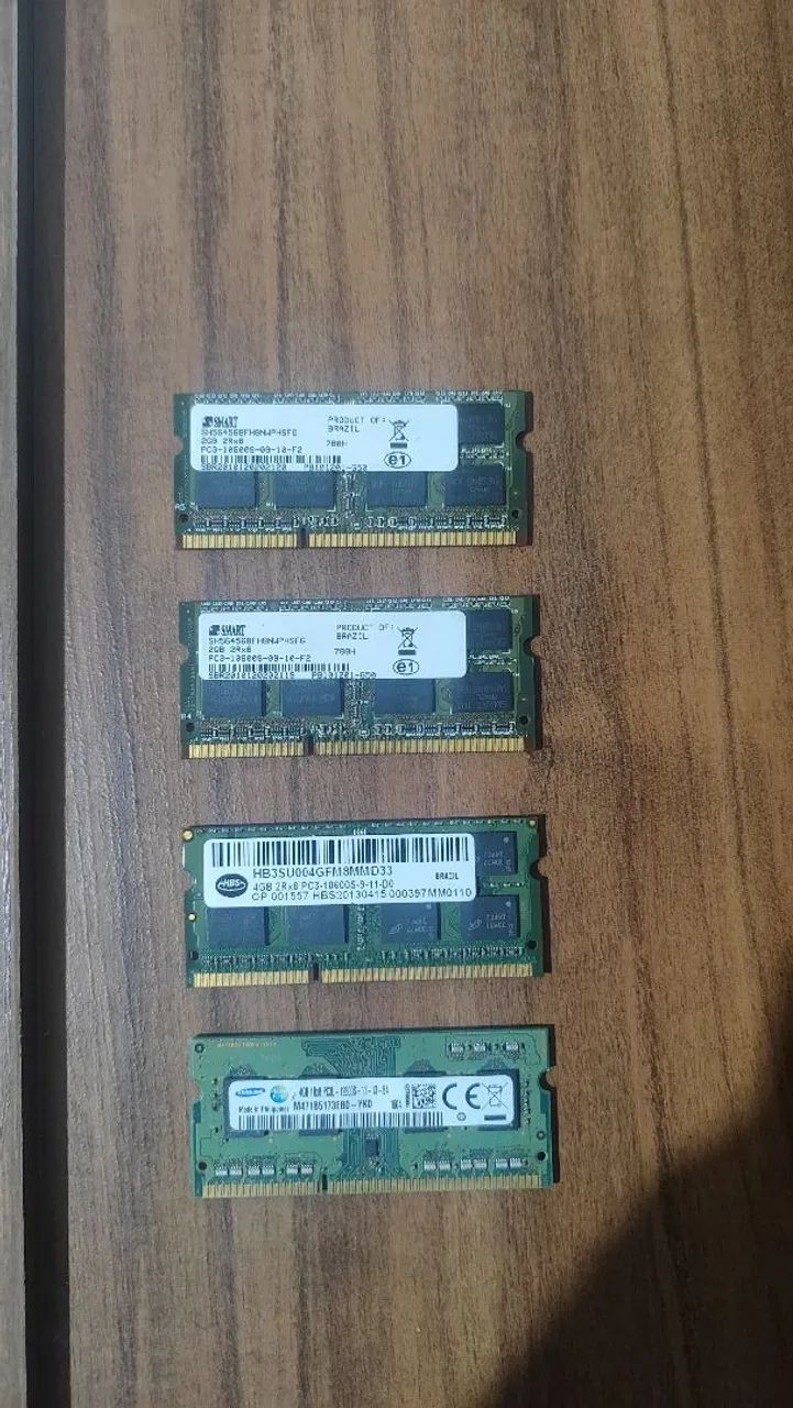 Memória ram 4 gigas ddr3 