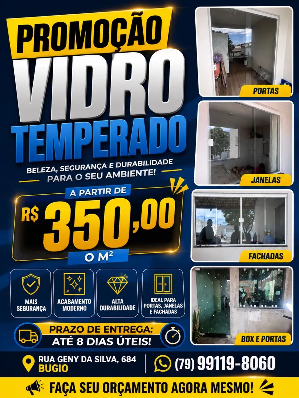 Promoção vidro temperado 