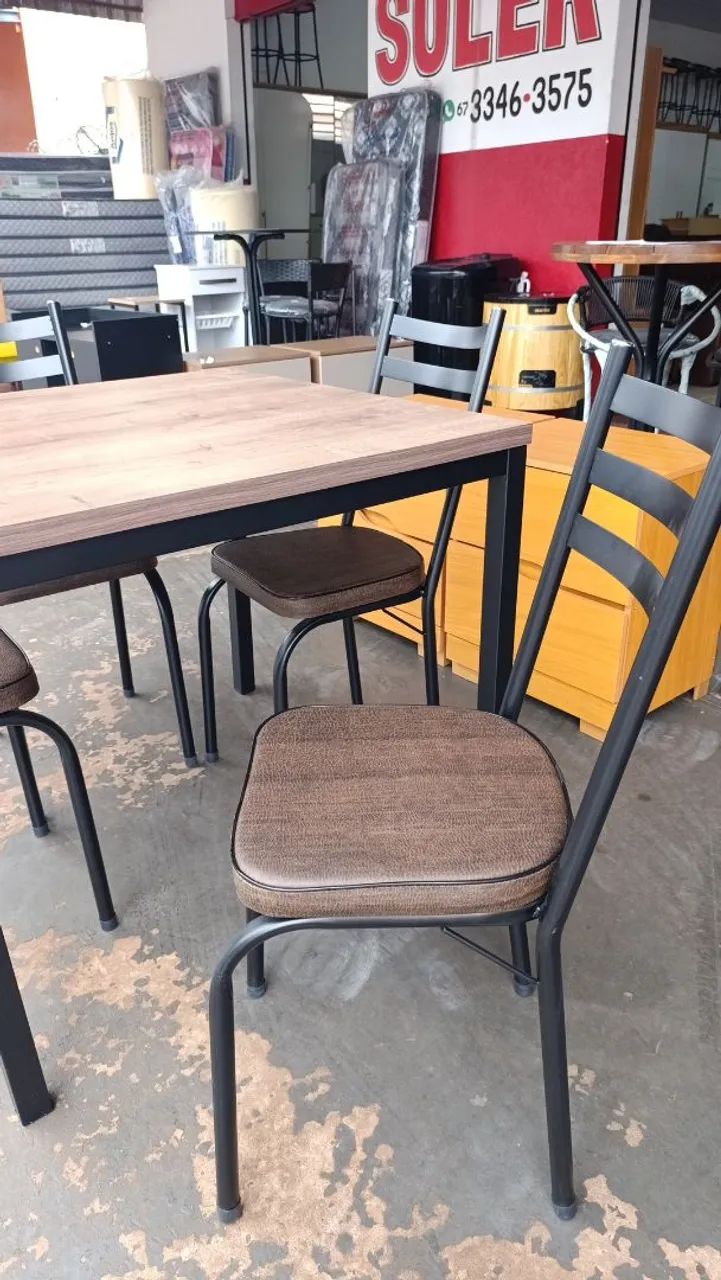 Mesa Quadrada com 4 cadeiras na PROMOÇÃO  - Foto 5