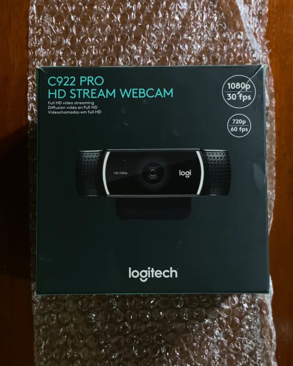 WebCam Logitech C922 Pro Stream | Full HD | Microfone Embutido e Tripé Incluso
