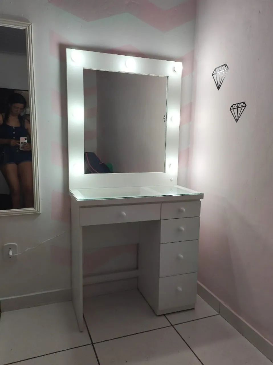 Penteadeira com 5 gavetas - Foto 2