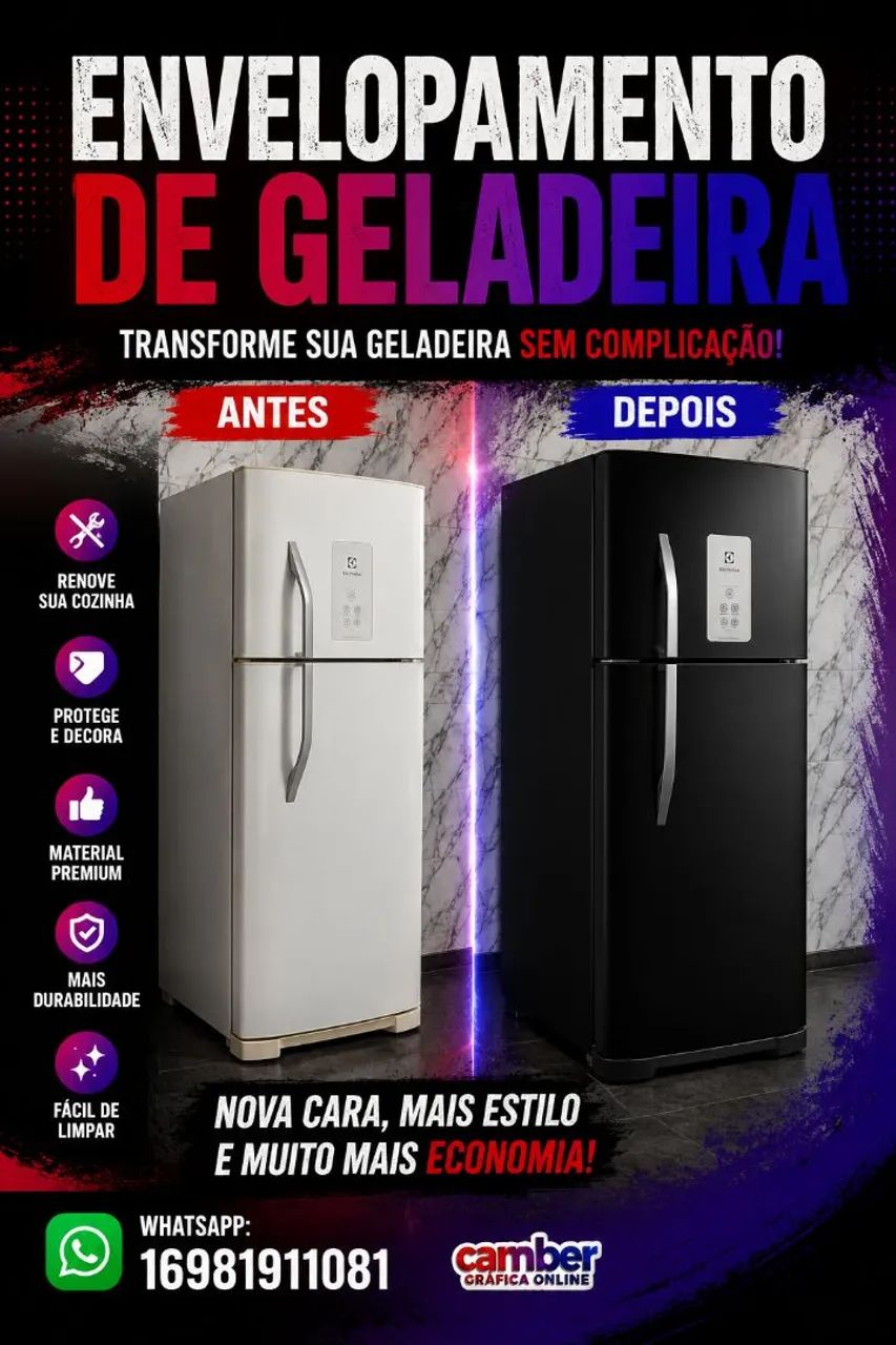 Envelopamento de Geladeira
