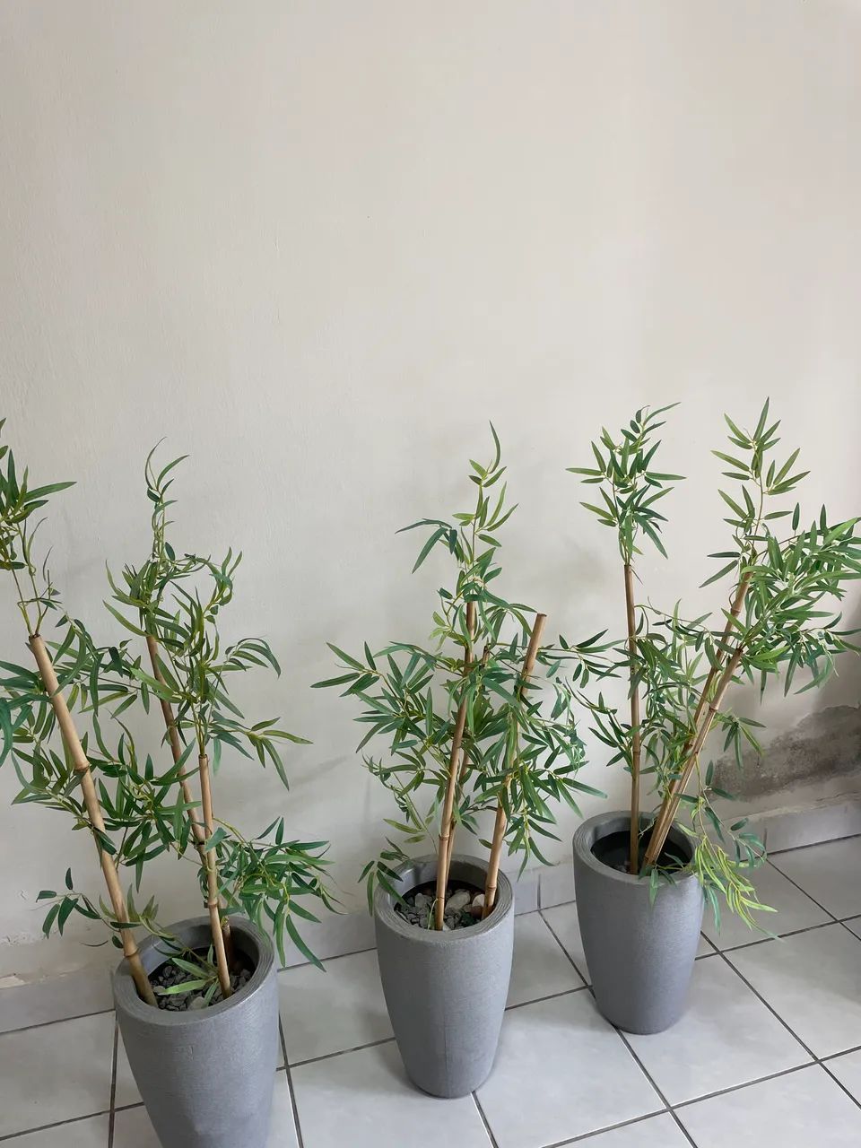 Kit vasos e  folhas de bambu - Foto 2