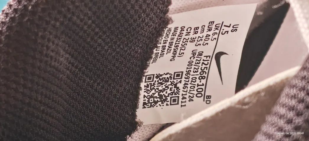 Tênis Nike Futsal 39 Usado - Foto 4