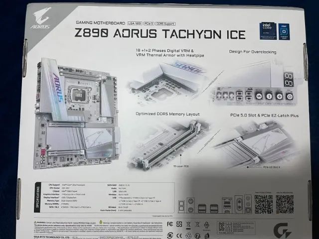 PLACA MÃE AORUS Z890 TACHYON ICE INTEL - valor final - Foto 3