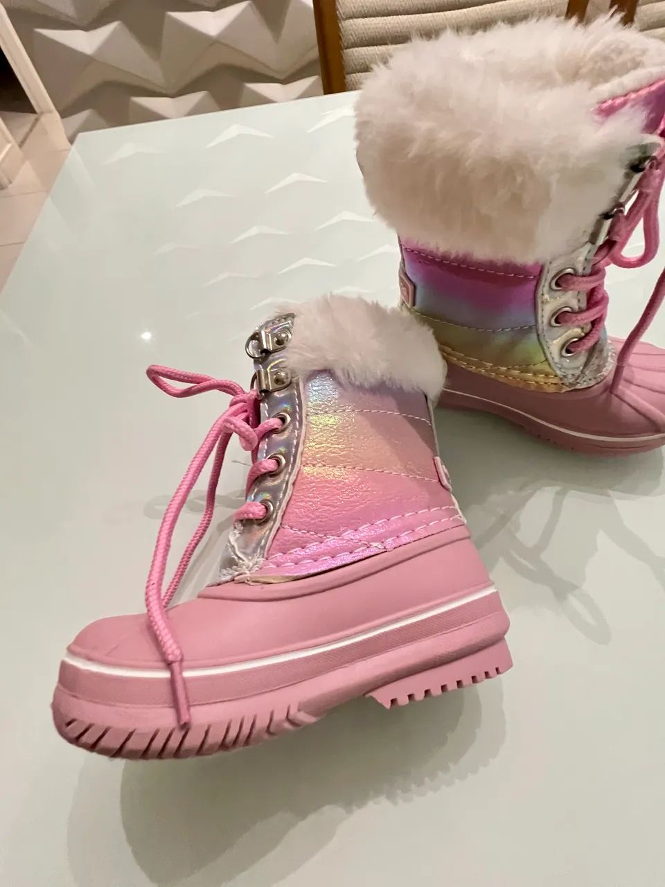 Botas de inverno infantil 