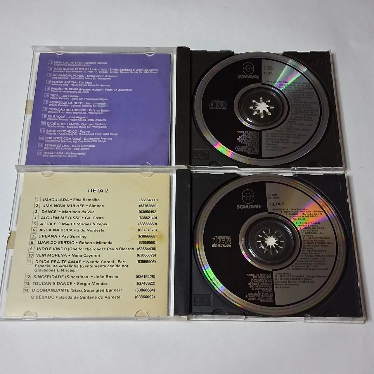 CD Tieta Volume 1 e 2 Original - Foto 2
