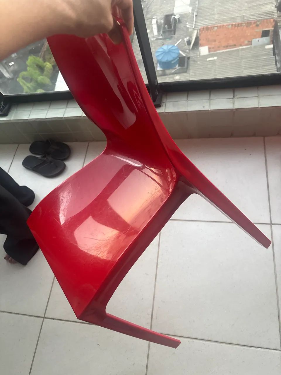 CADEIRA VERMELHA,POUCO USO - Foto 2