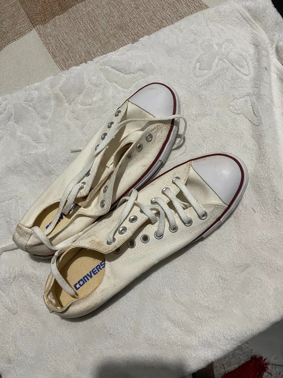 Tênis All Star branco pouco usado  - Foto 3