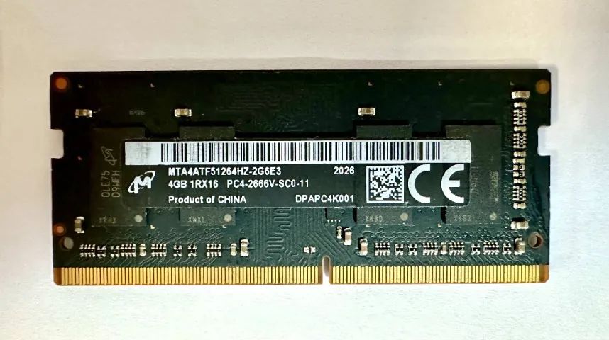 Memória RAM notebook DDR4, 4GB