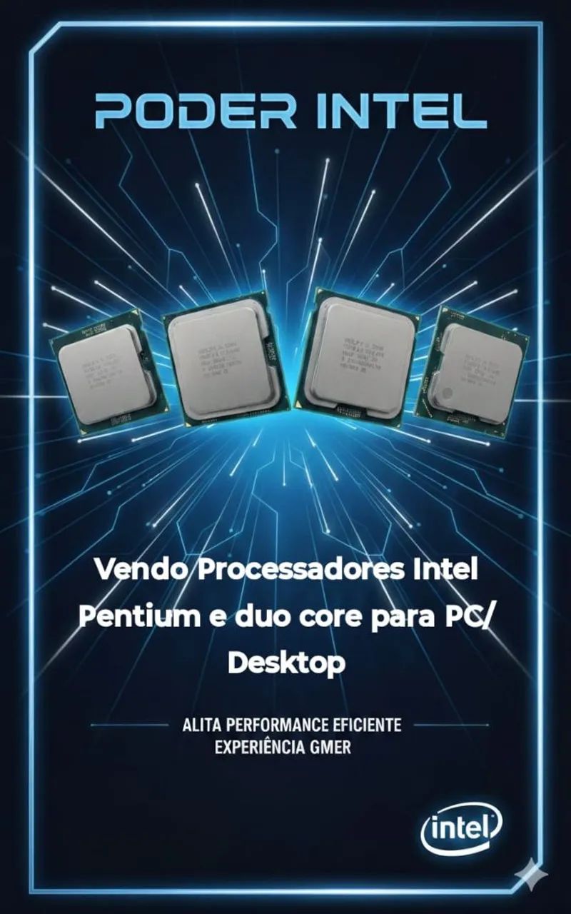 Vendo Processadores Intel Pentium e core duo
