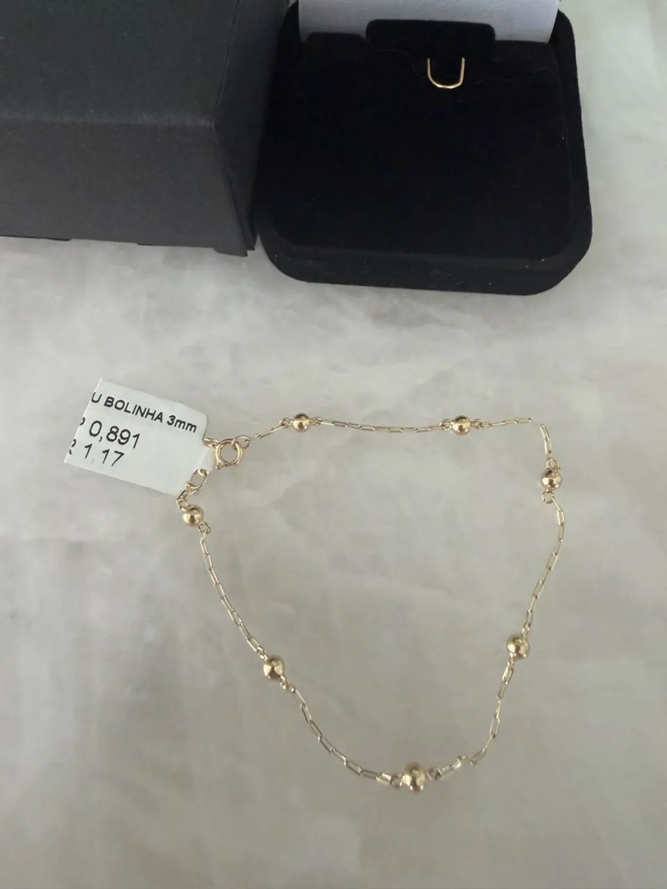 Pulseira Ouro Bolinha 3mm - Foto 2