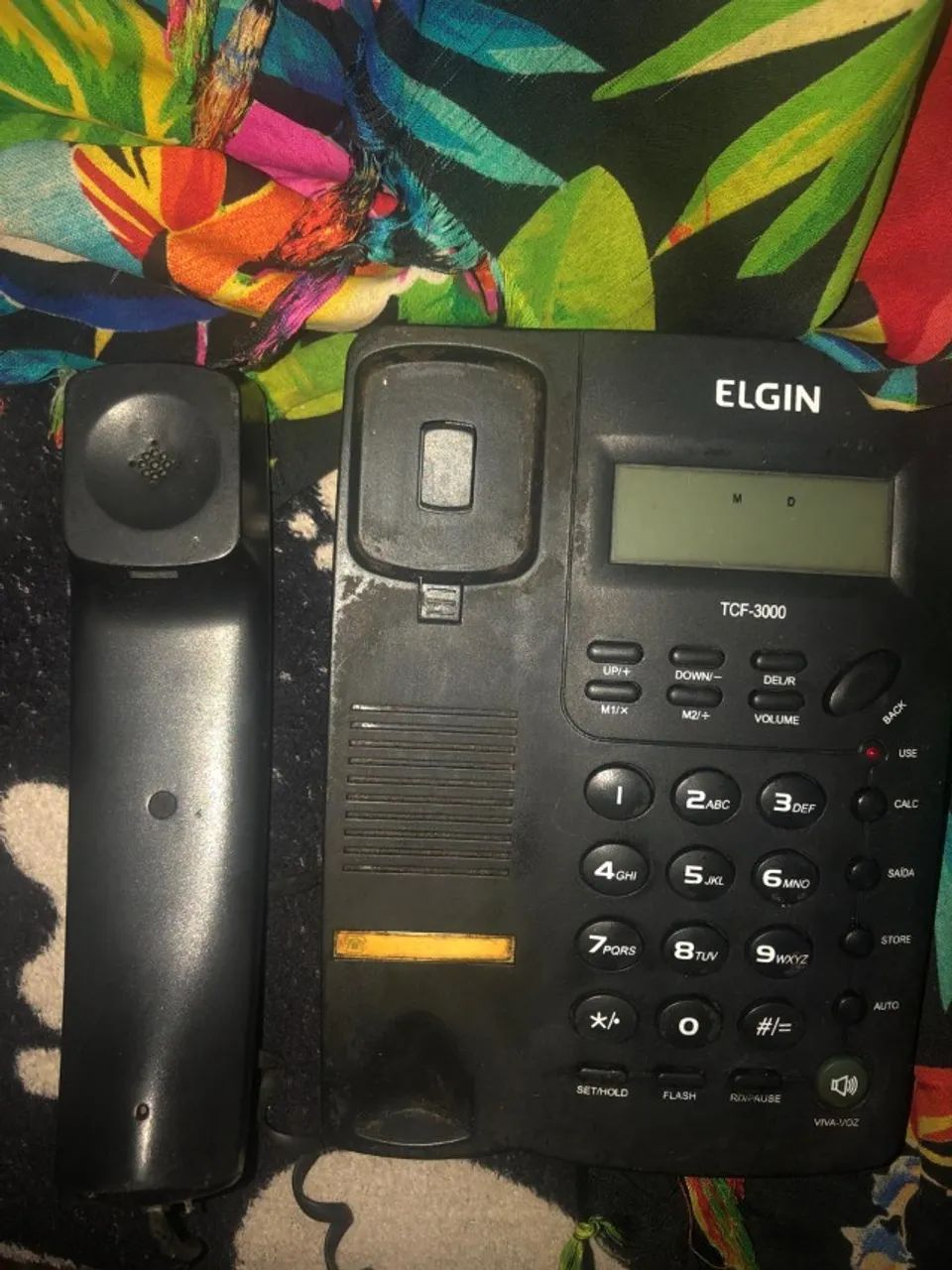 Telefone fixo com identificador de chamadas Elgin
