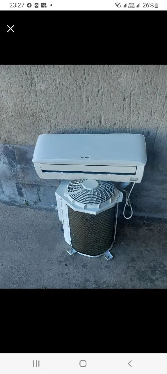 Ar condicionado com instalação 9btus quente e frio 