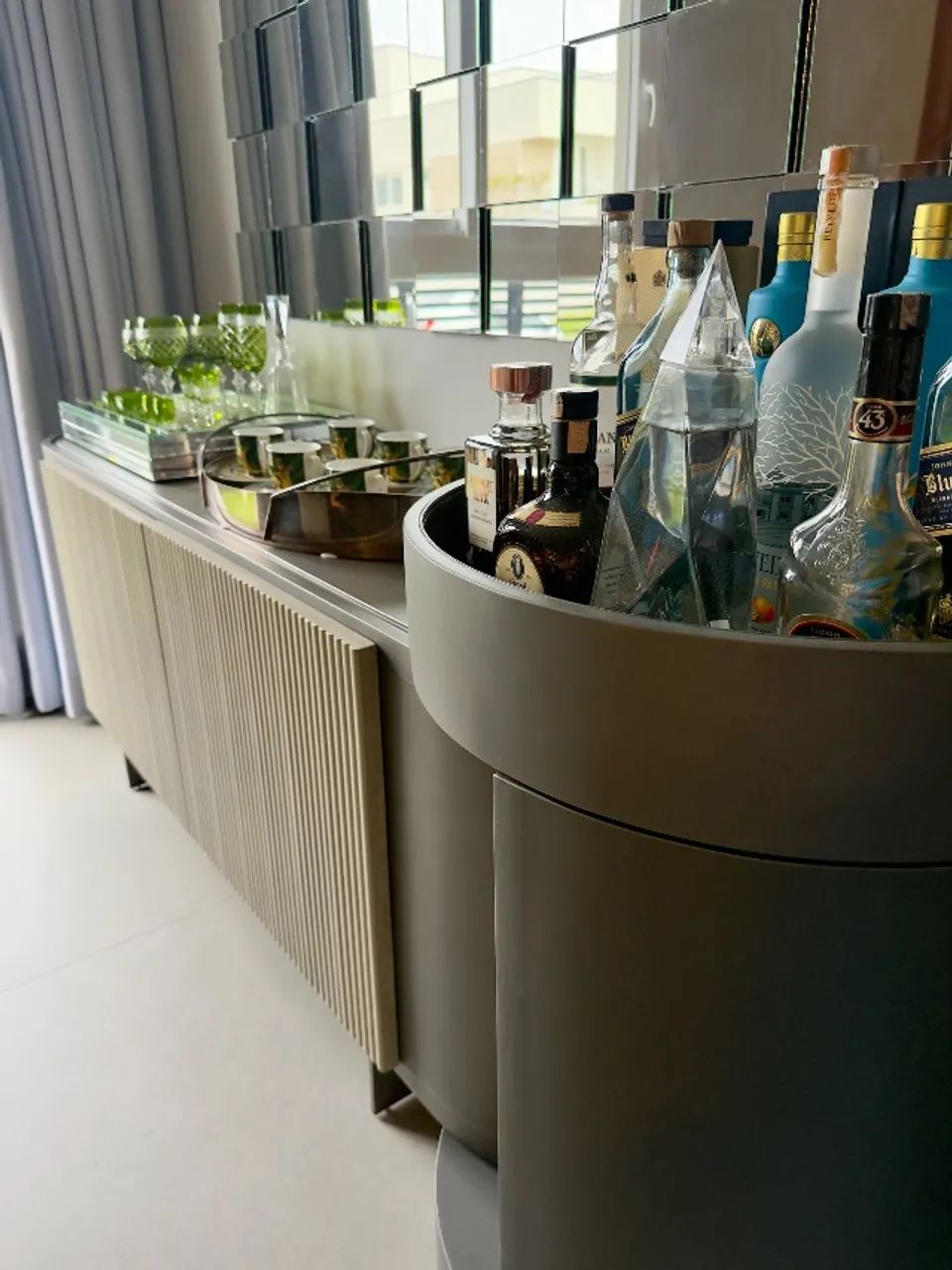 Móvel Buffet Jantar com Bar Móvel Premium - Foto 5
