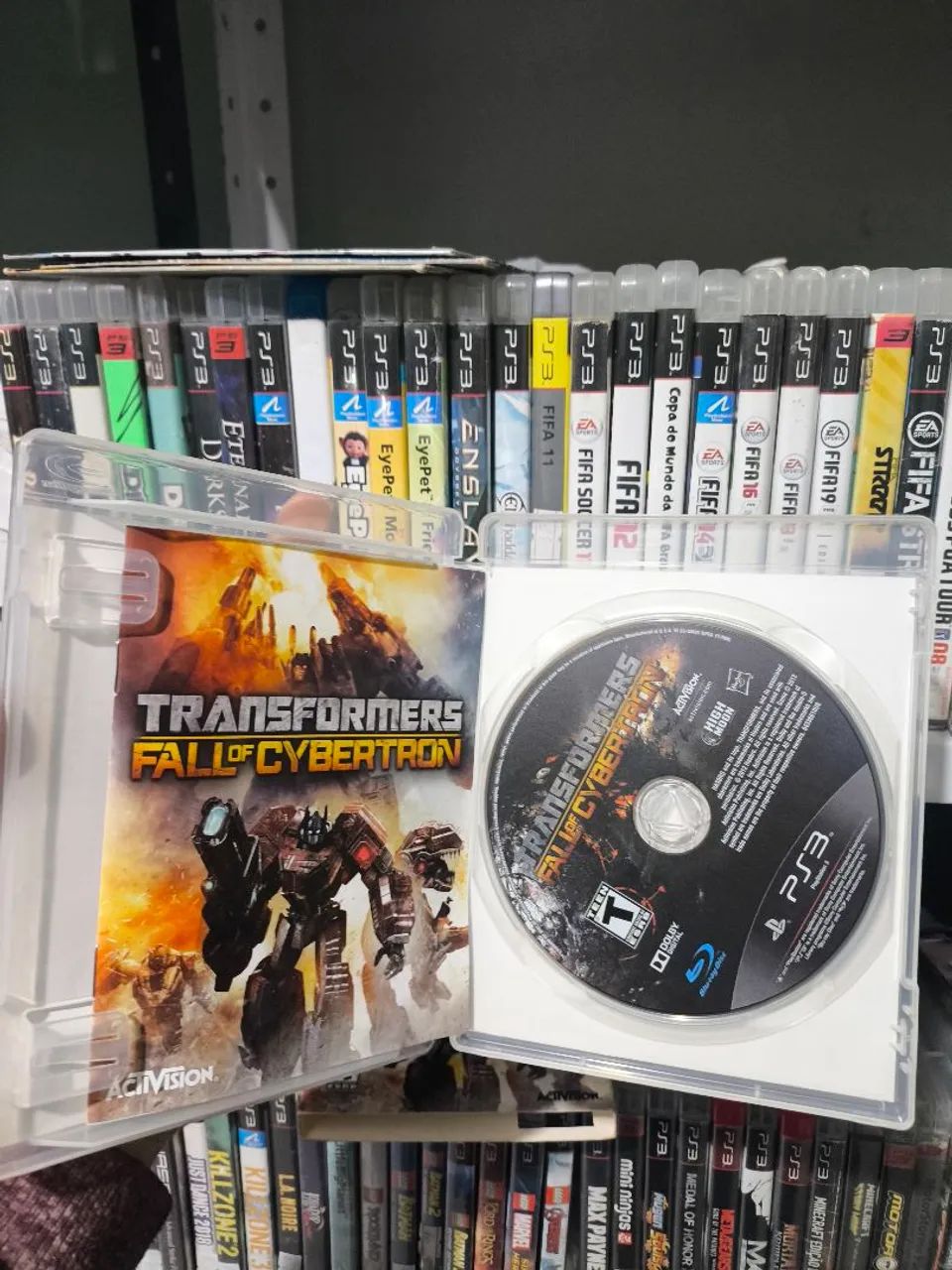Transformers Fall of Cybertron PS3 com luva  - Foto 4