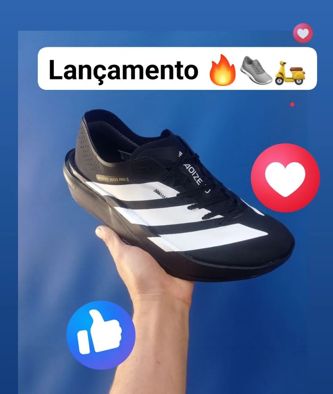 Tênis Adidas adzero pro 5 lançamento  - Foto 4