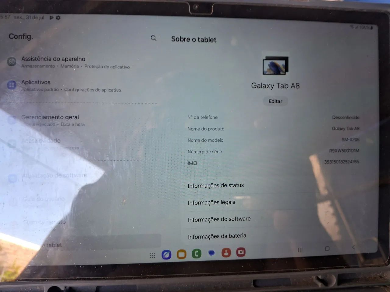 Galaxy tablete A8 tela de 10 polegadas  - Foto 2