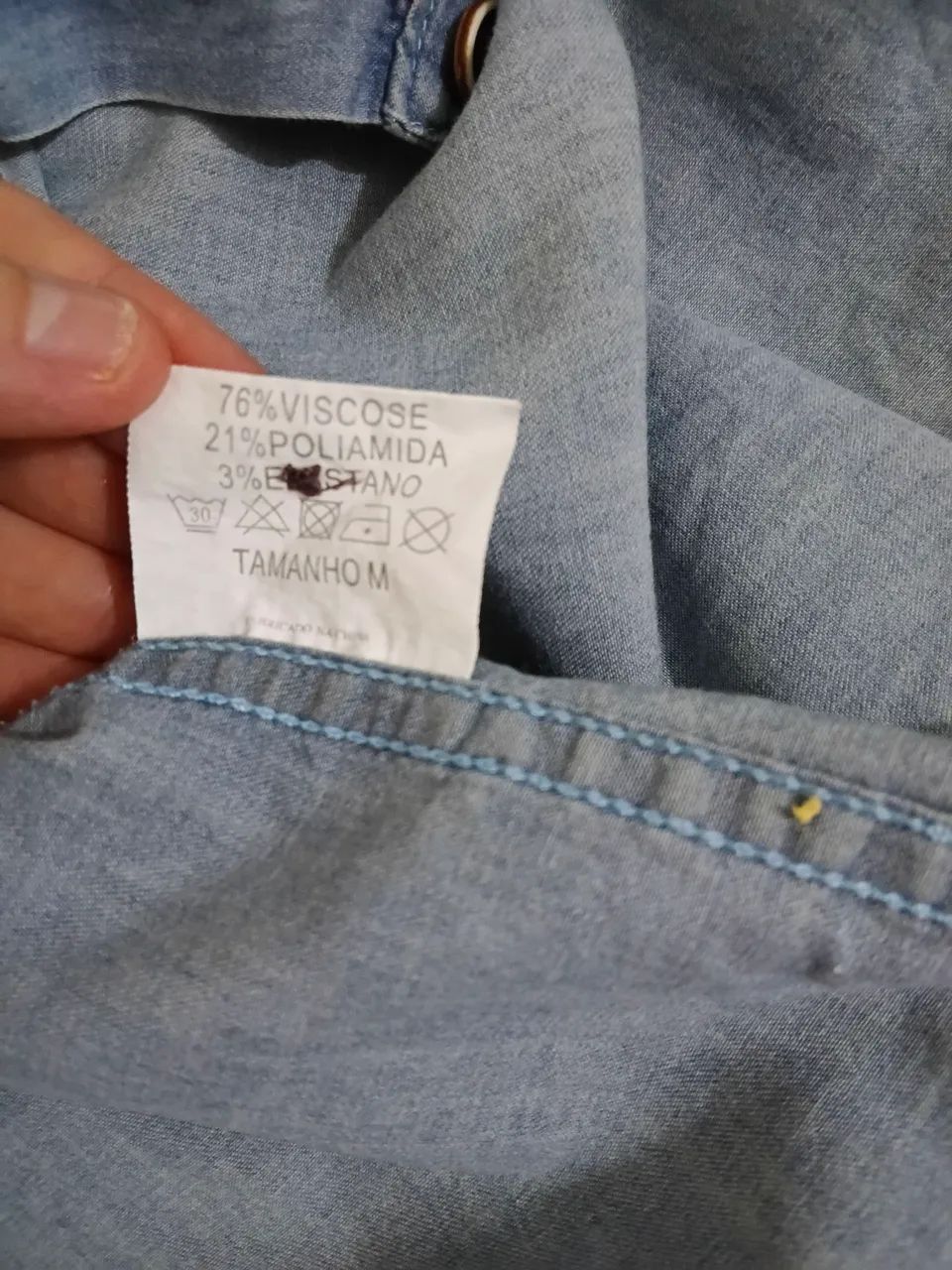 Camisa em Jeans estilosa  - Foto 3