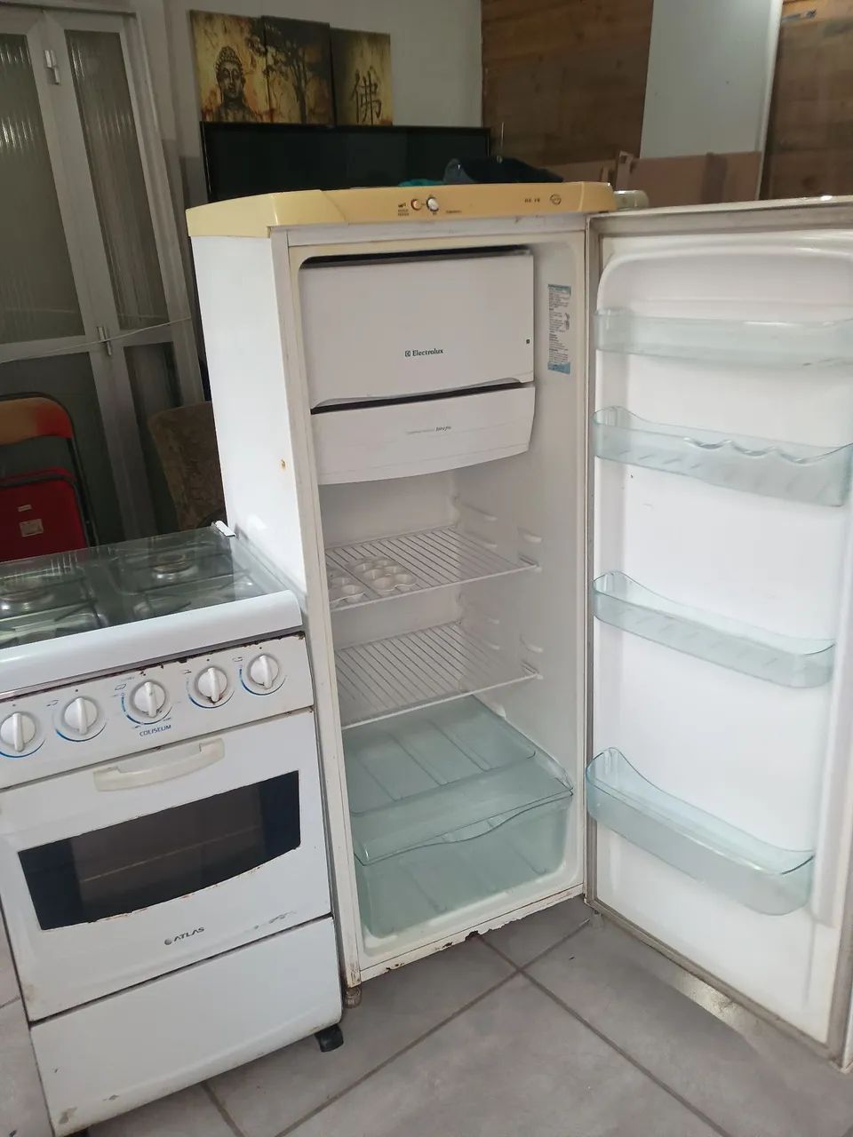 GELADEIRA MAIS FOGÃO 899 com entrega 