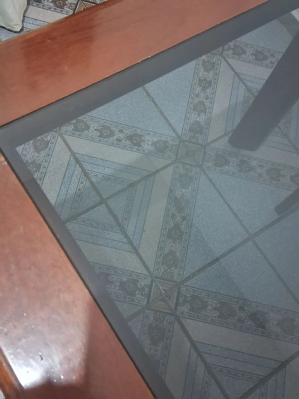Mesa vintage de vidro