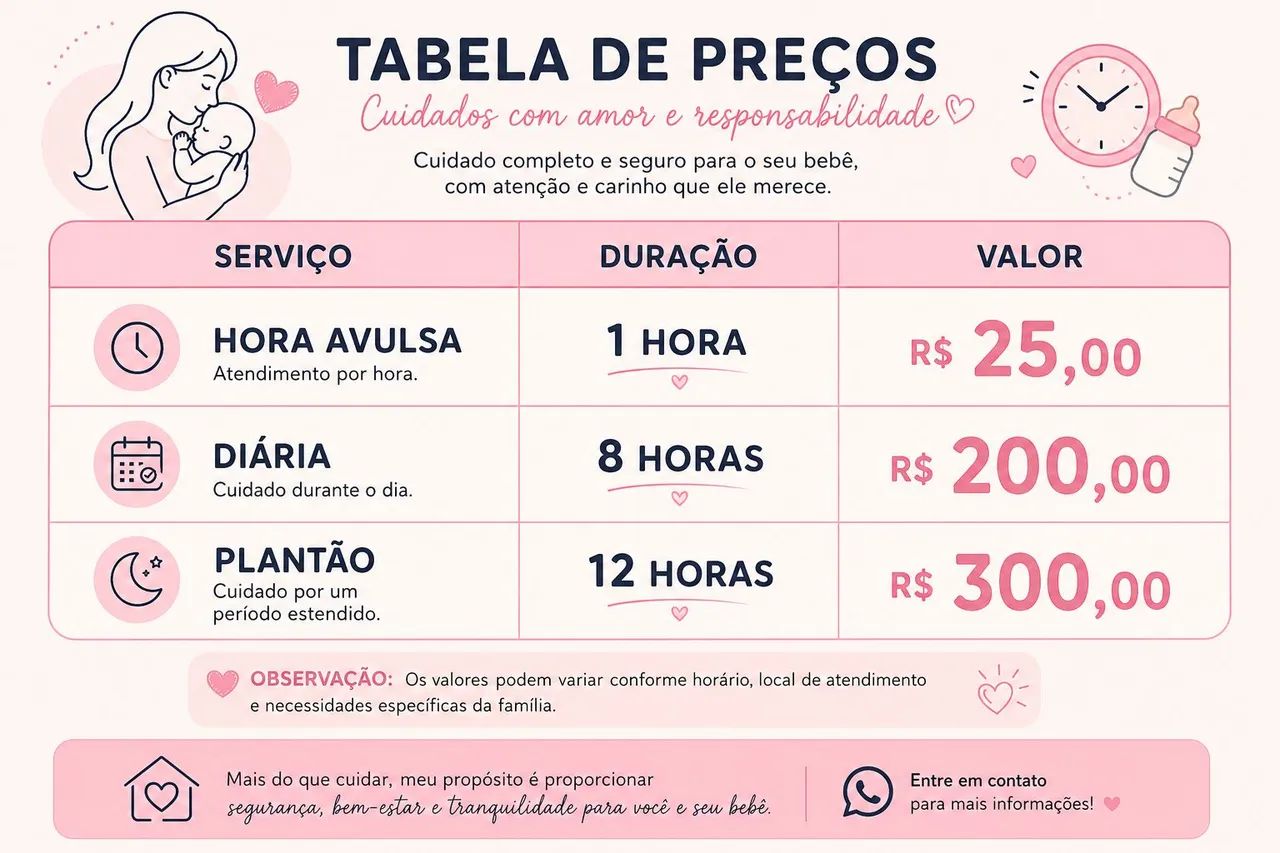 Babá Técnica de Enfermagem Cuidados com recém-nascidos  - Foto 3