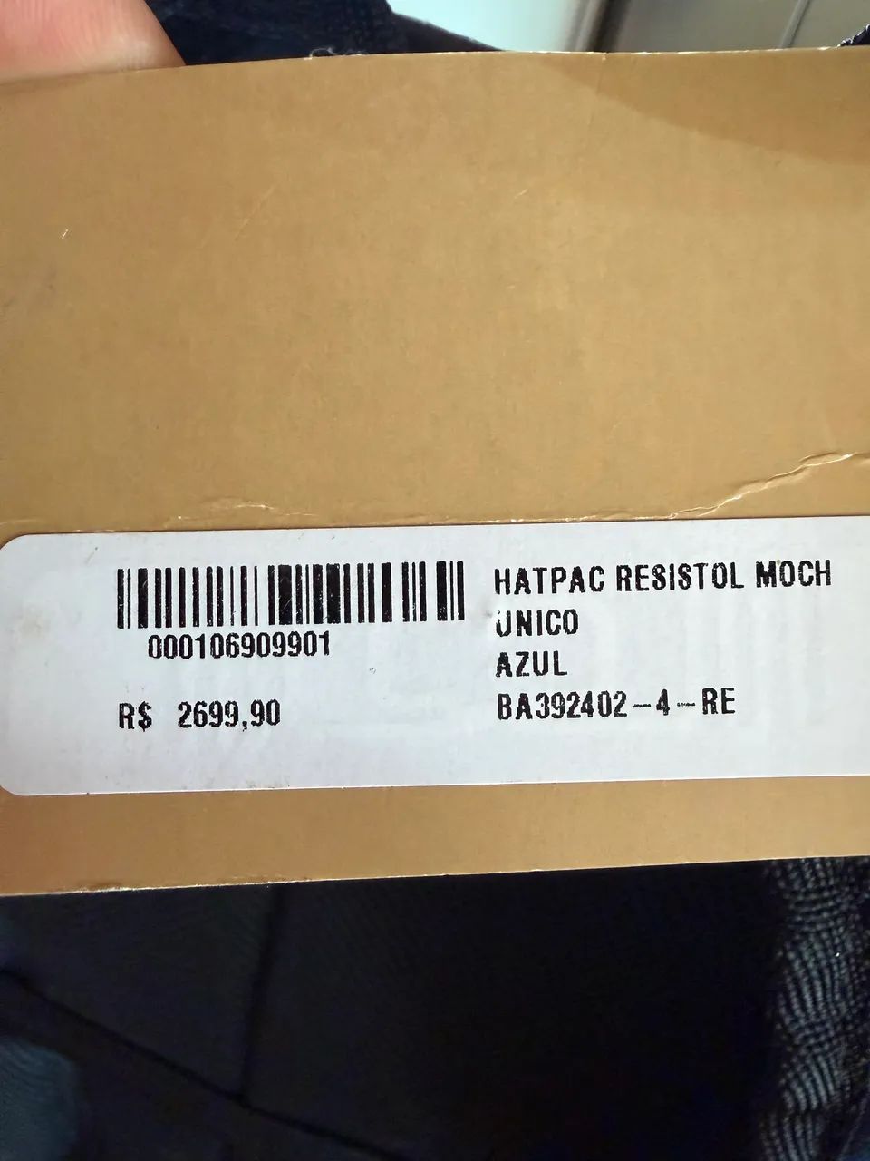 Mochila Chapéu HATPAC RESISTOL Jeans - Foto 4