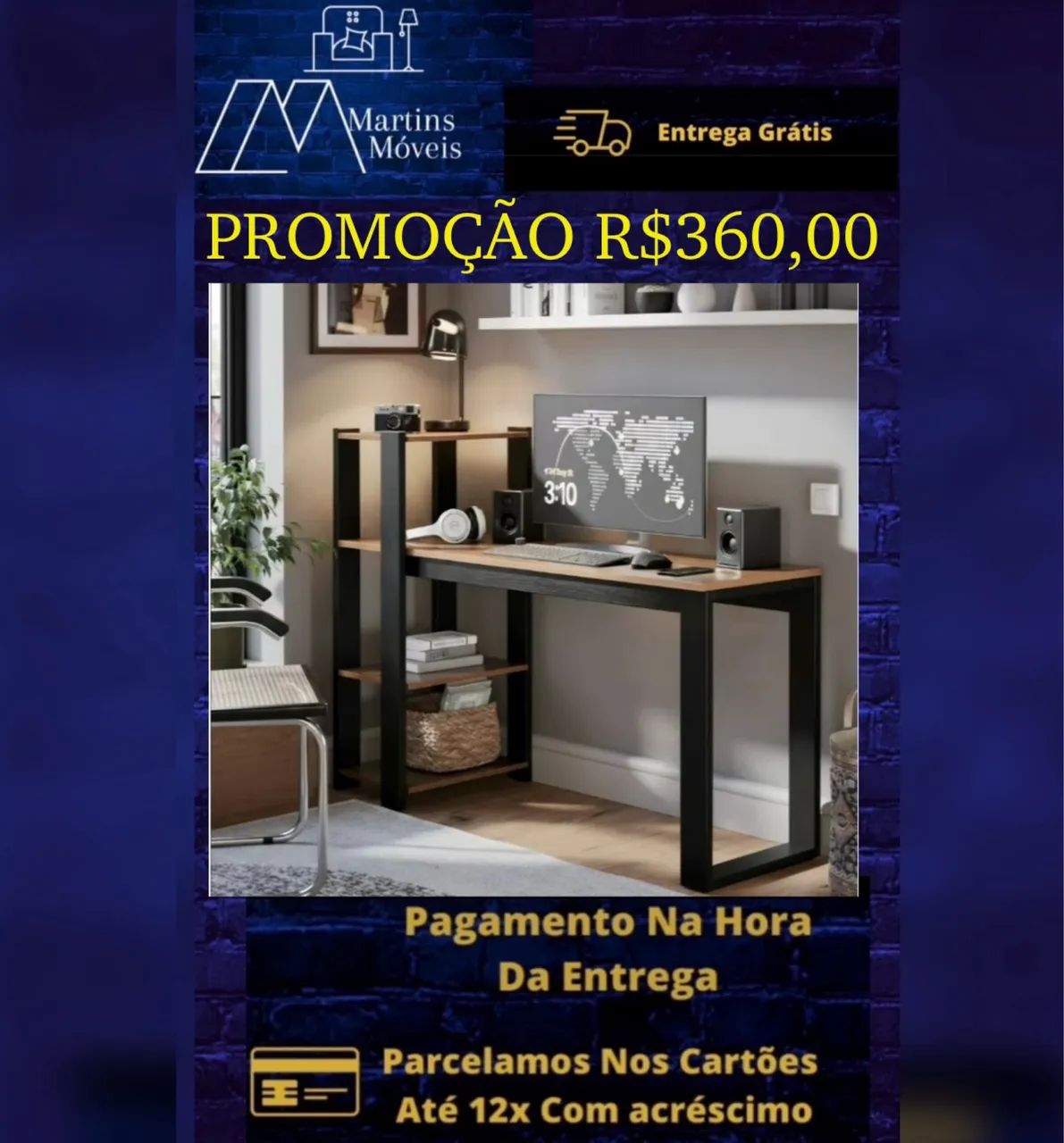 GRANDE PROMOÇÃO MESA DE ESTUDO, TRABALHO ENTREGA GRÁTIS 