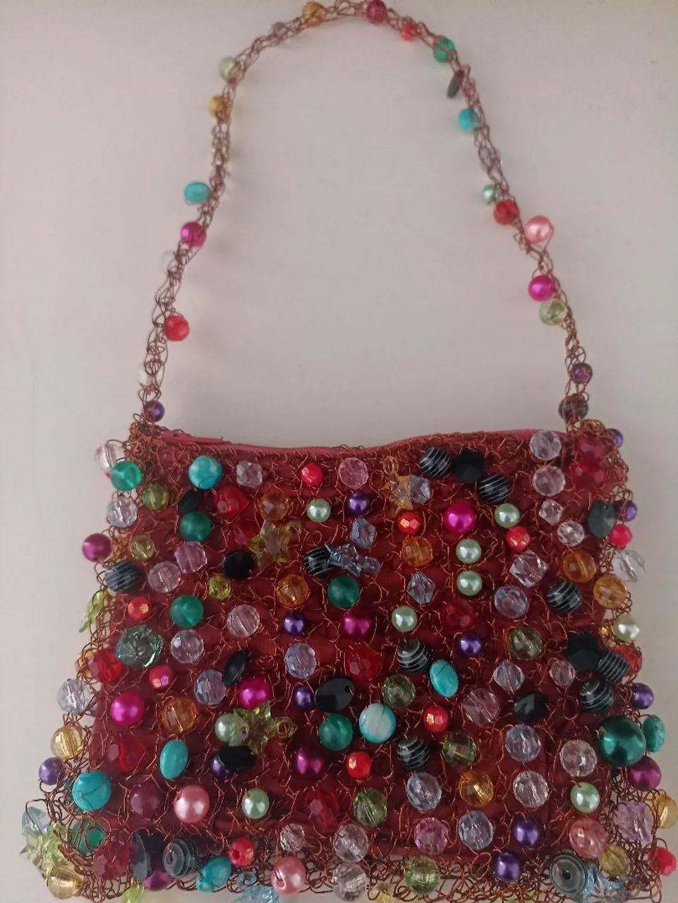 Bolsa com miçangas  - Foto 3