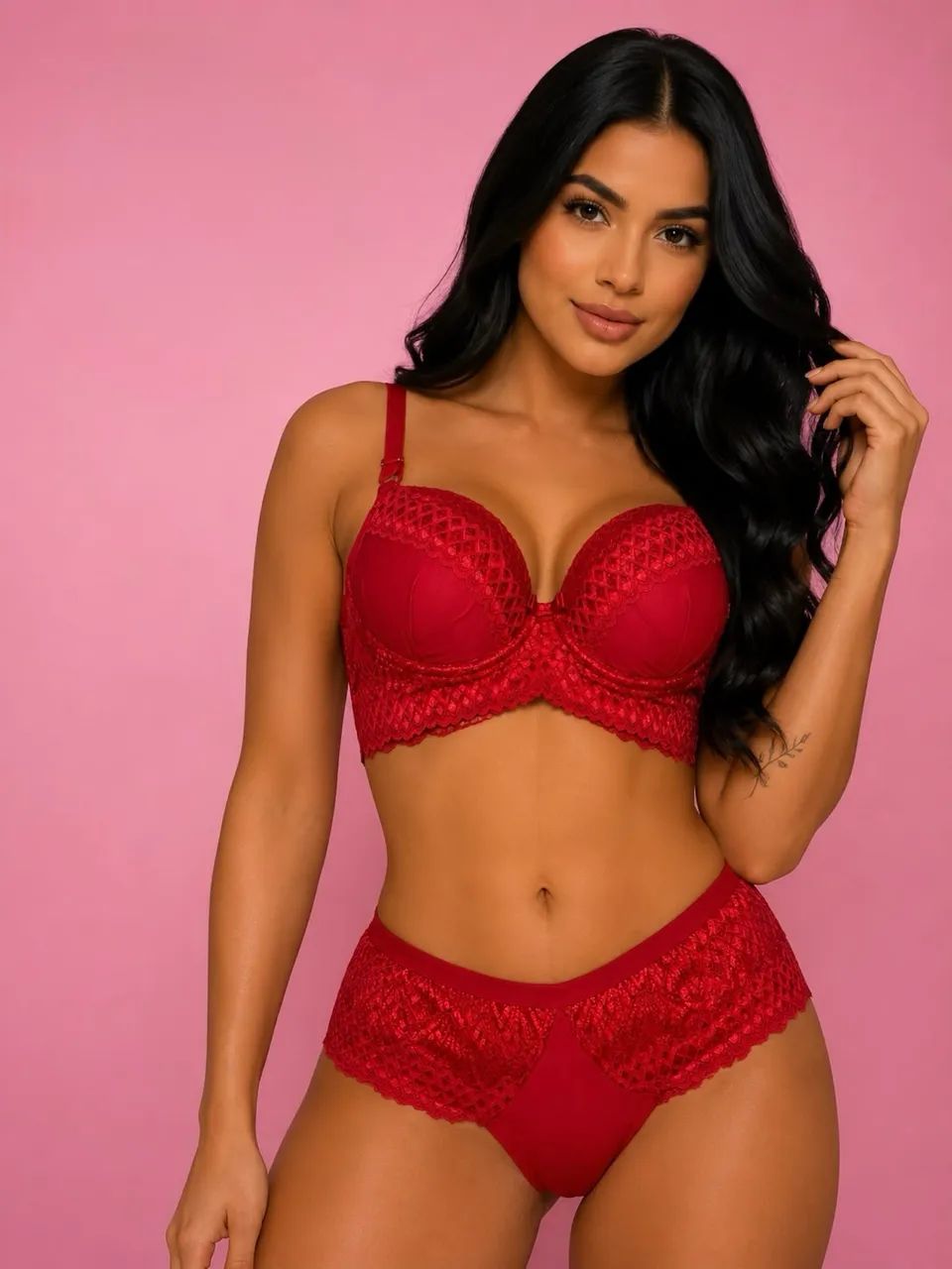 Lingerie fio duplo renda lateral  - Foto 4