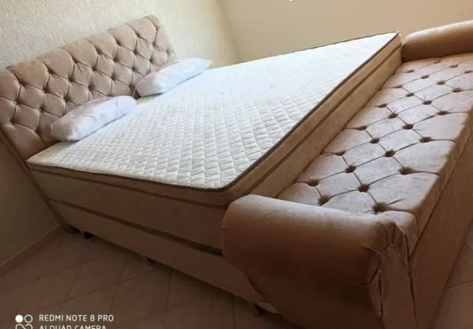 Colchão Massageador com Base Box e Cabeceira Majestic - Foto 5