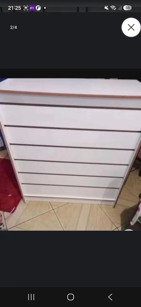 Balcão branco de loja, com painel canelado. - Foto 4