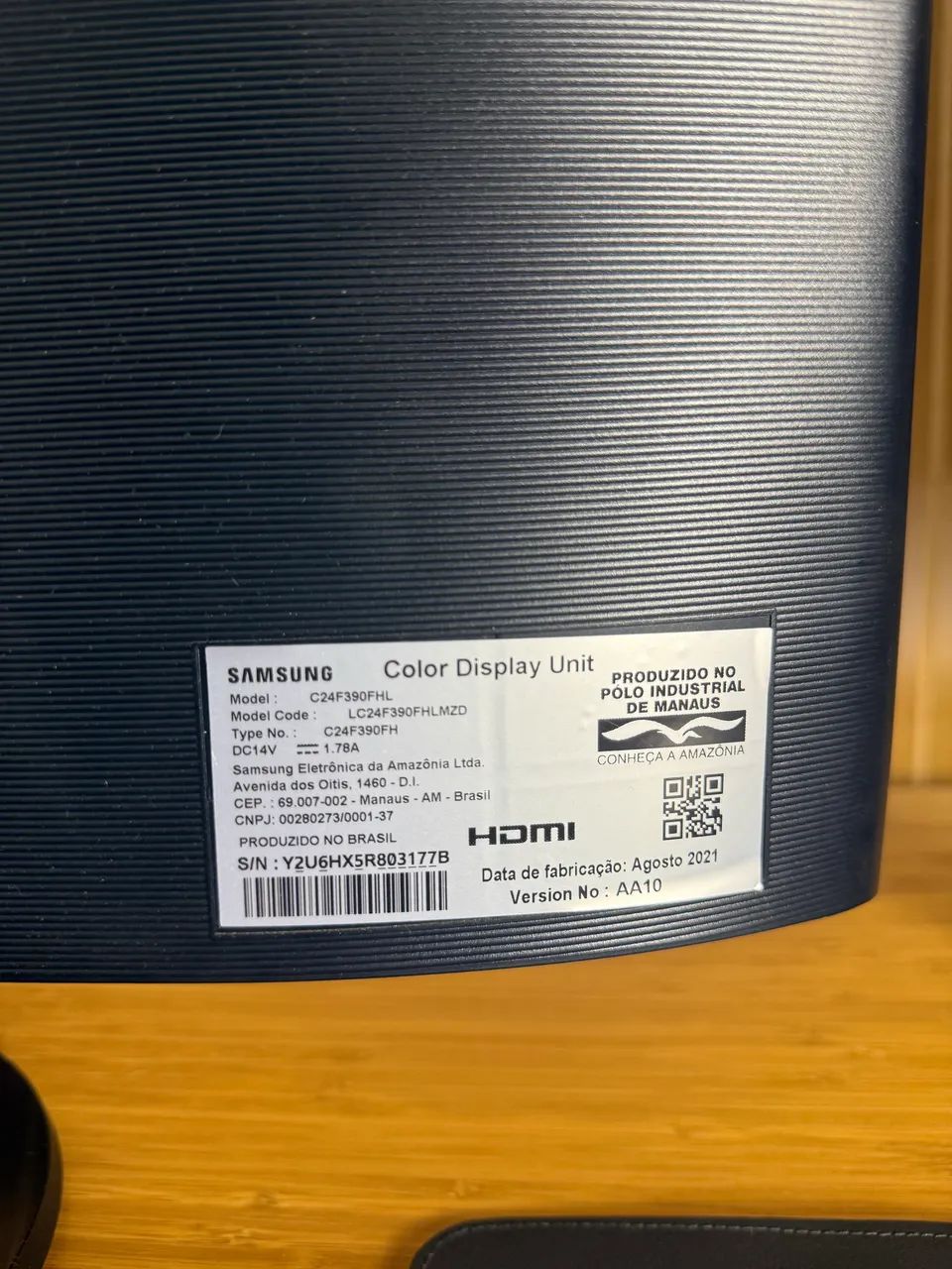 Monitor Samsung Curvo 24 Full HD - C24F390 - Foto 5