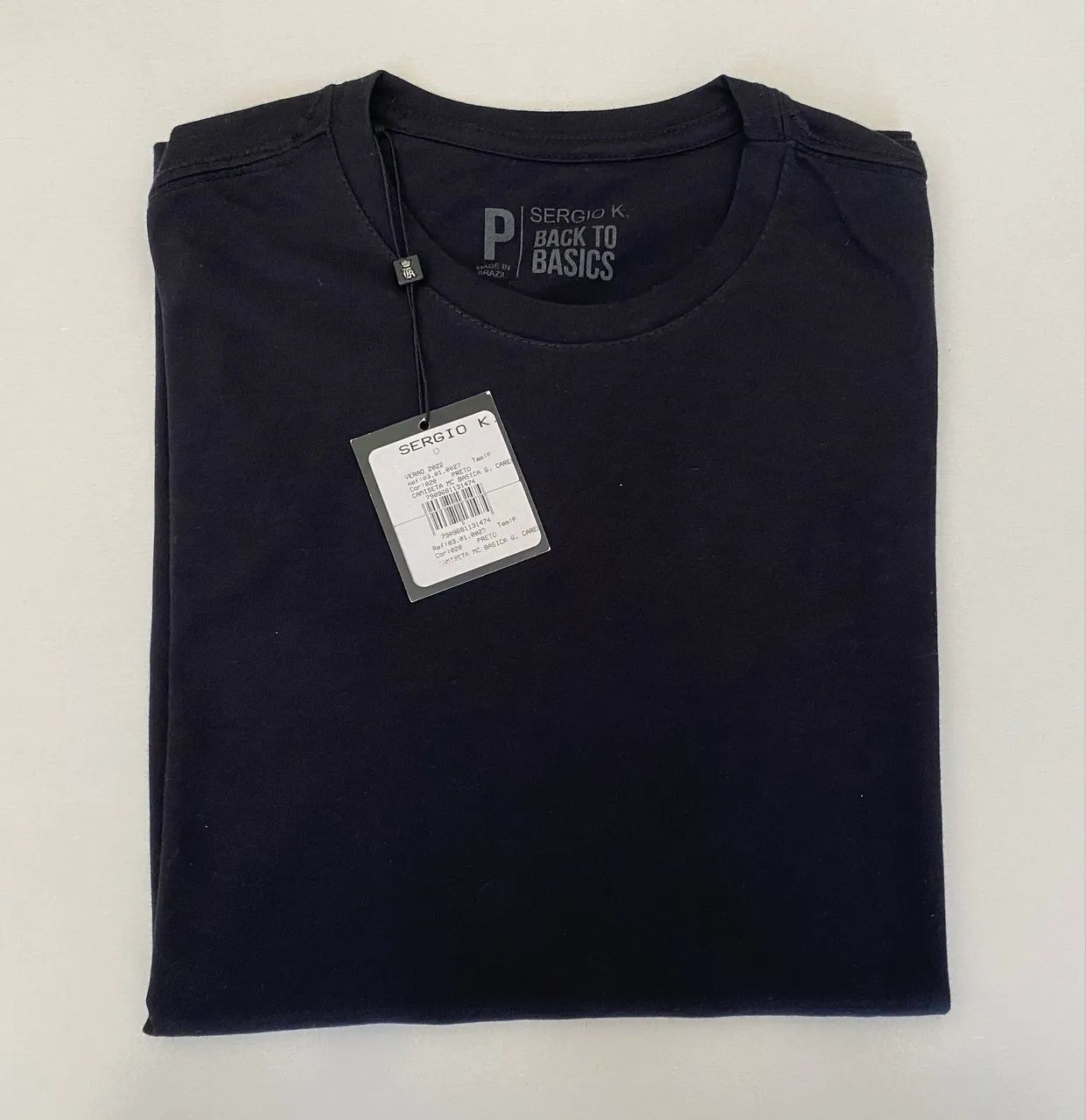Camiseta Sergio K Básica Preta Original - P (NOVA) - Foto 3
