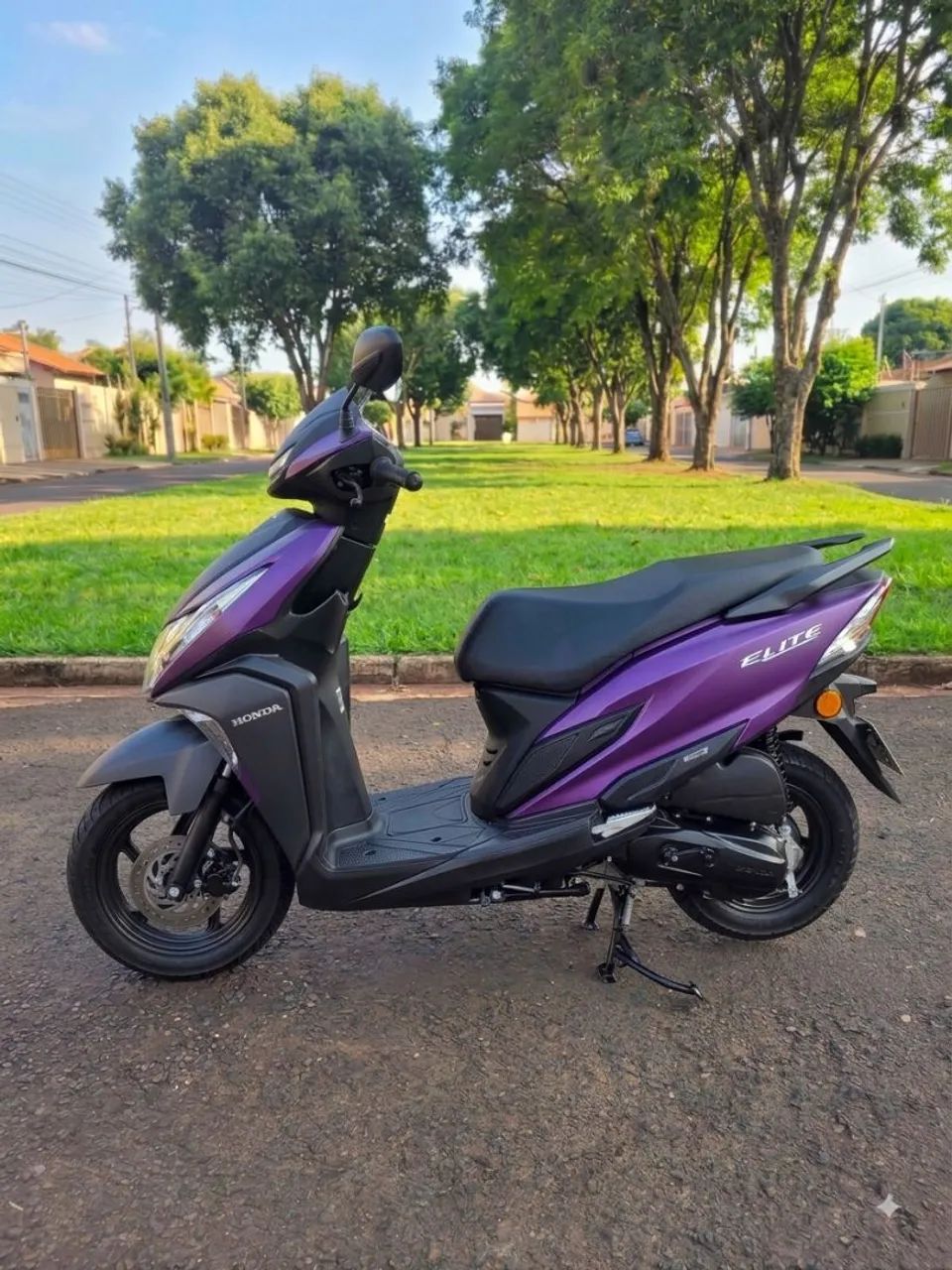 Honda Elite 125 Cor Roxa - ZERO - 2027 - Foto 4