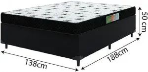 Promoção: Conjunto Base com Colchão D20 Casal - Foto 2
