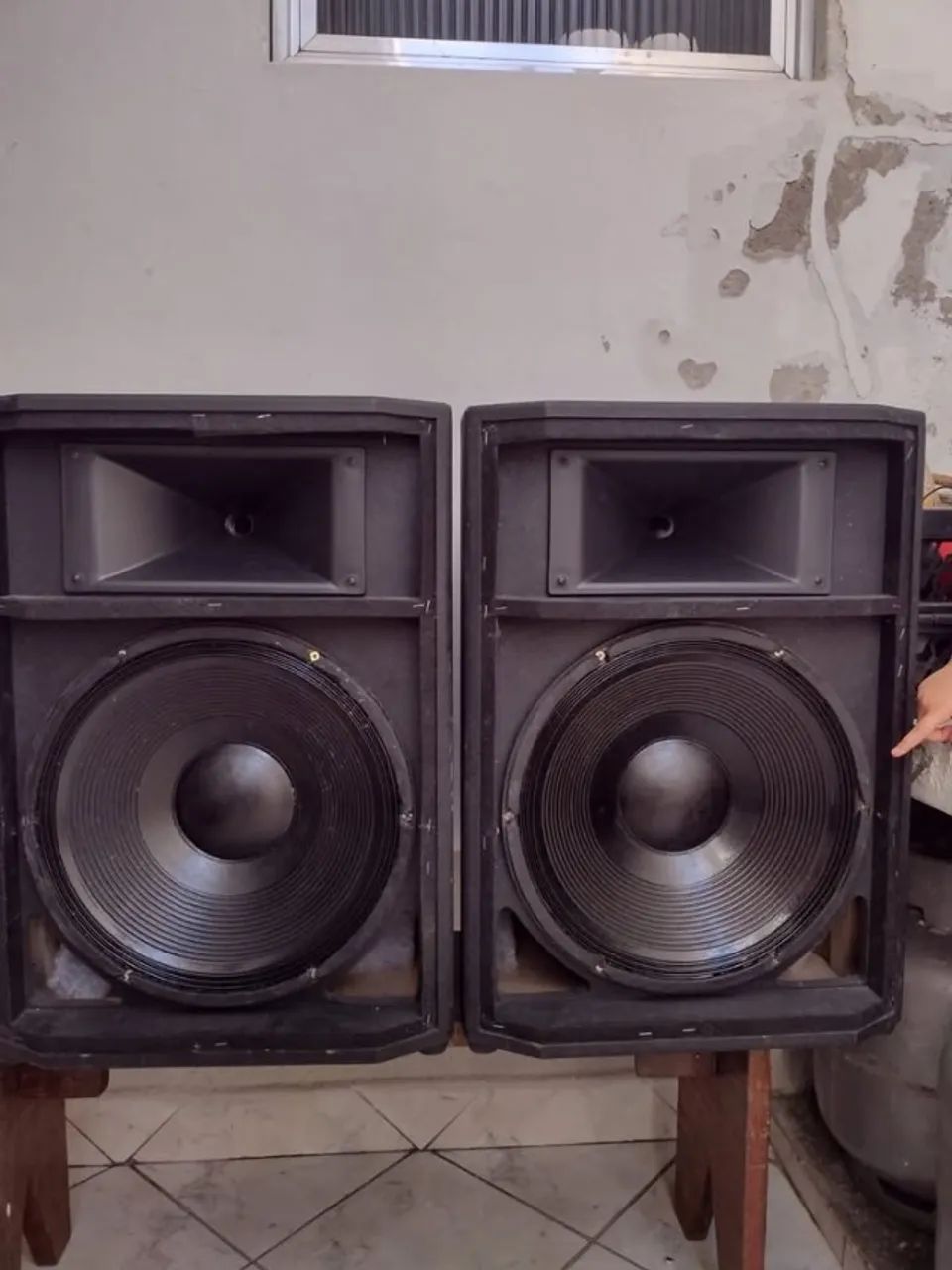 CAIXA DE SOM PROFISSIONAL DUAS VIAS 15 POLEGADAS 500WRMS - Foto 4