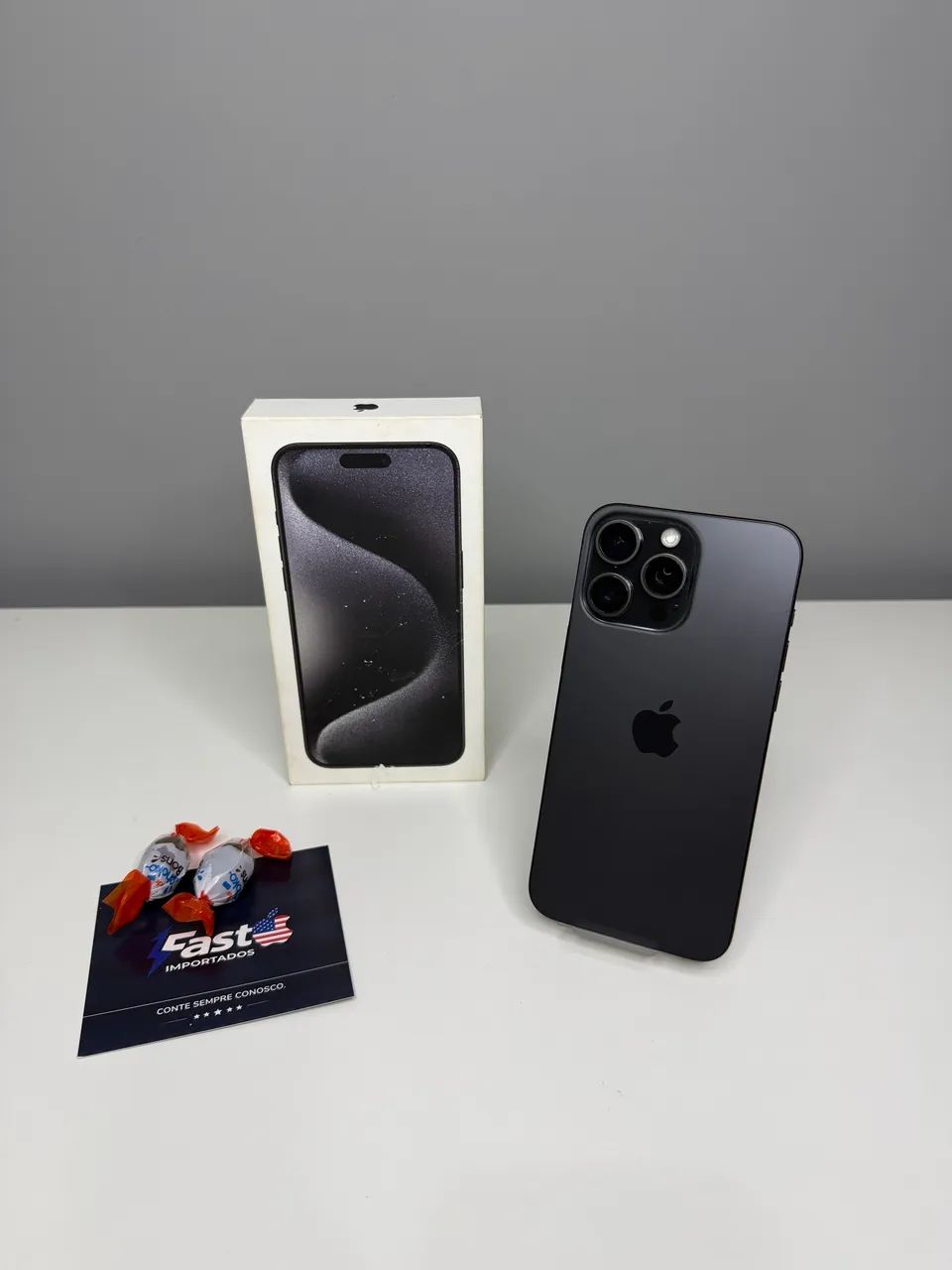 iPhone 15 Pro Max 256GB Preto - COM CAIXA