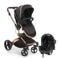 Carrinho de bebê e bebê conforto com base 