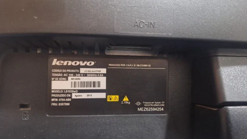 Monitor Lenovo LS1920wG 18,5" + Cabos - Foto 5