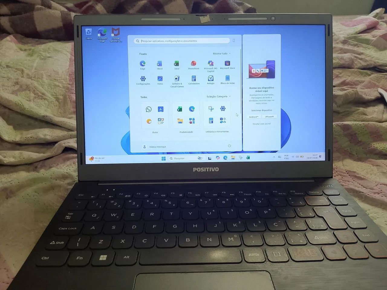 Notebook - Positivo 