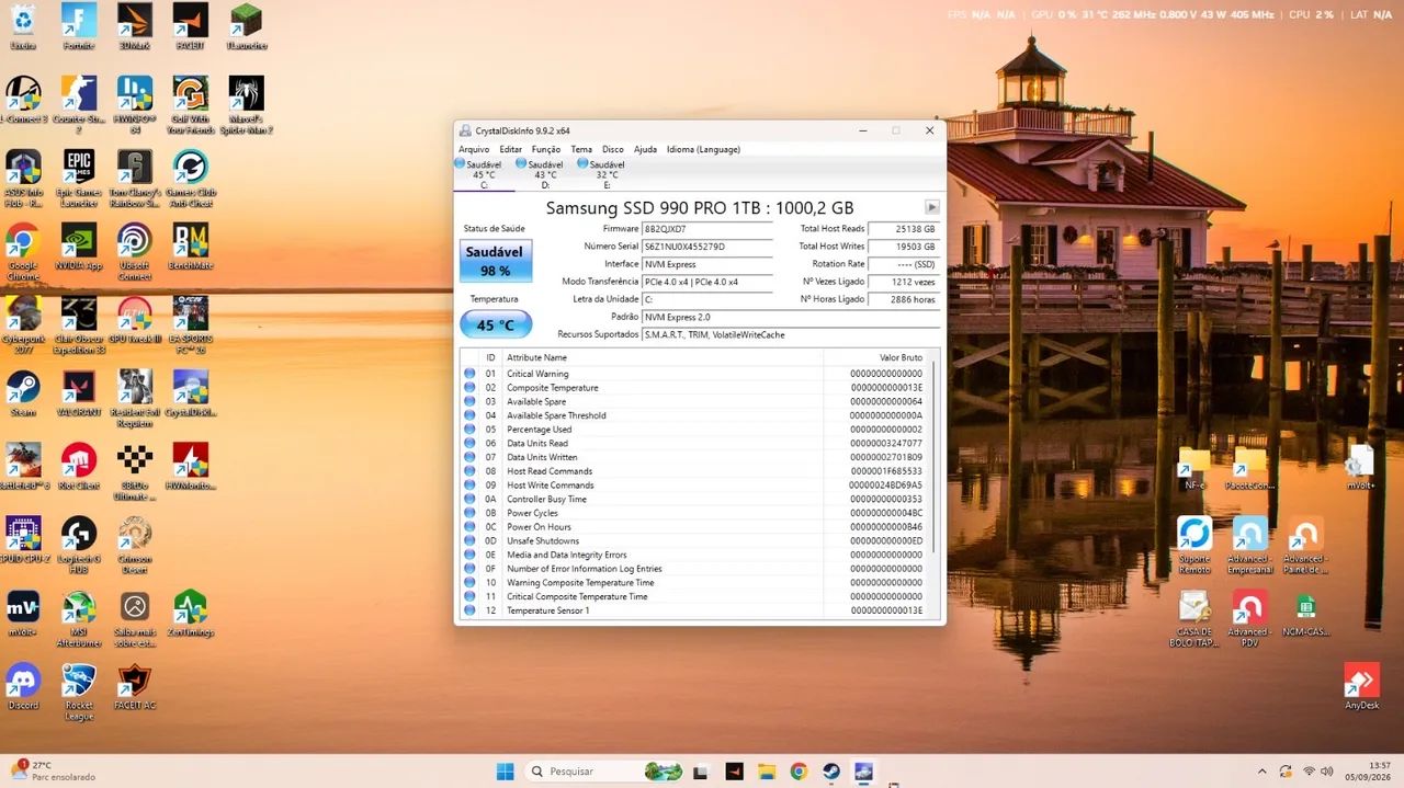 Ssd M.2 Nvme Samsung 990 PRO 1 Tb - Foto 4