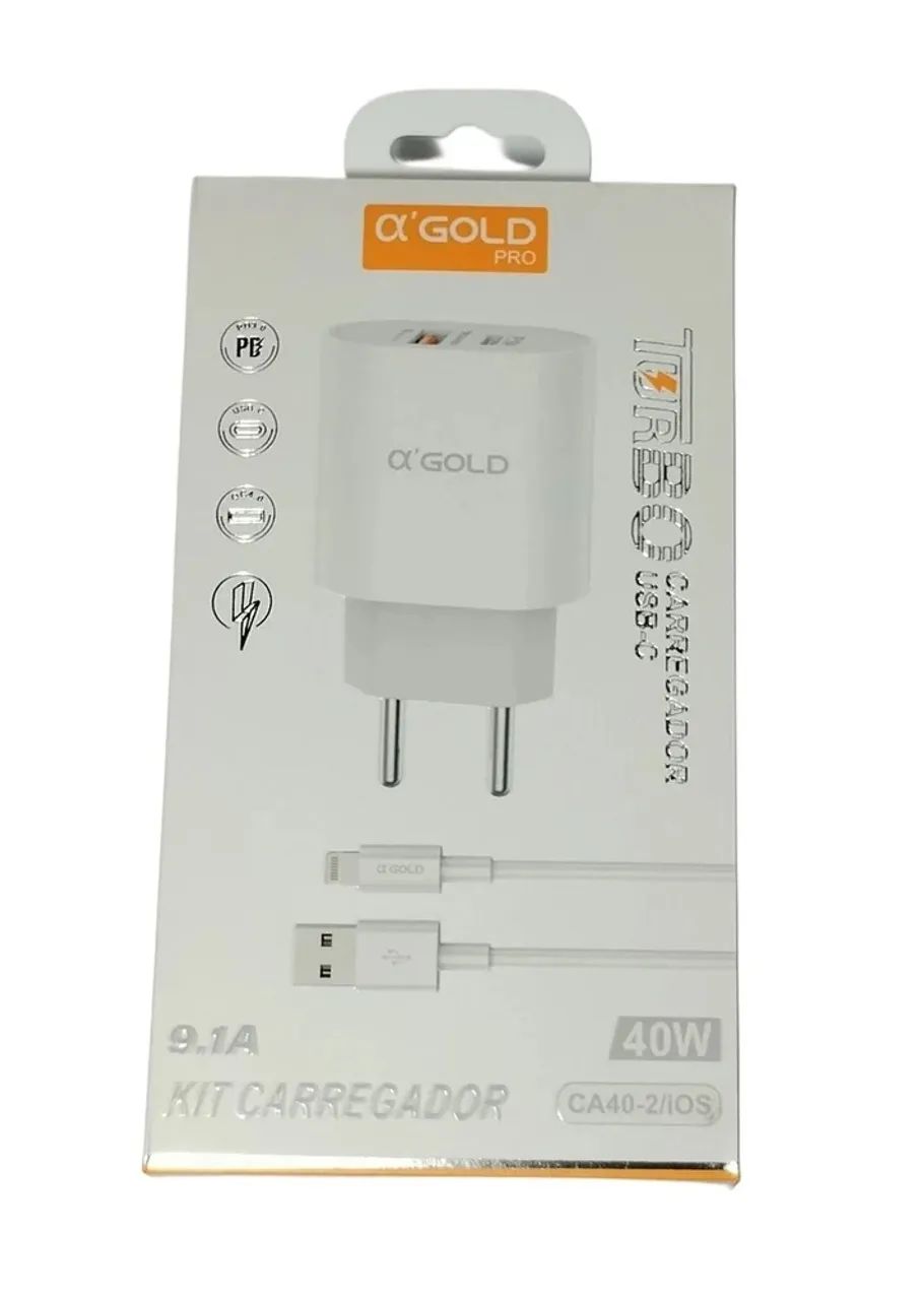 Carregador turbo 40w para iPhone 
